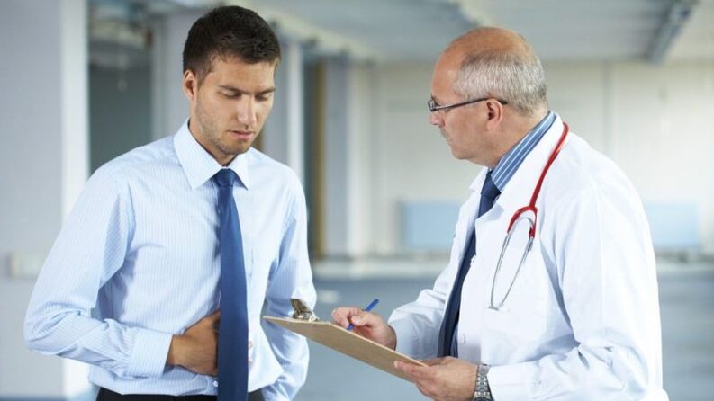 Consultazione con un medico in caso di sintomi di prostatite